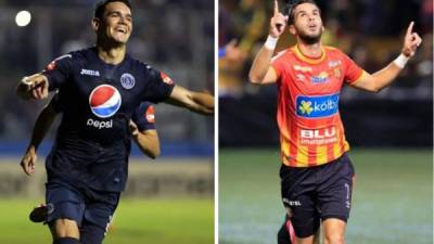 Roberto Moreira, goleador deL Motagua, y Yendrick Ruiz, artillero del Herediano, se enfrentarán en la final de la Liga Concacaf.