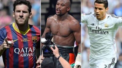 Mayweather, el deportista mejor pagado por delanter de Cristiano y Messi.