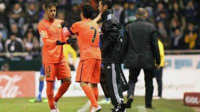 Neymar ha sido sustituido en ocho ocasiones en lo que va de la temporada.