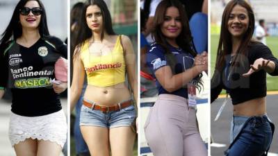 Domingo de Liga Nacional y las chicas lo saben... estas son las bellezas que adornan la jornada 14 del Torneo Apertura 2017-2018 en el fútbol hondureño.