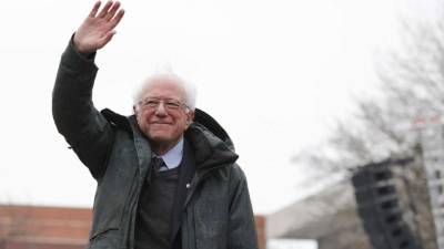 El senador estadounidense Bernie Sanders comienza su campaña para las primarias del partido Demócrata 2020 en Brooklyn, Nueva York (EE.UU.). EFE