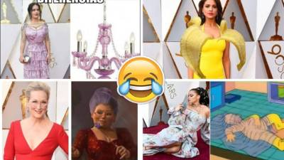 Las redes sociales se llenan de humor con los looks de las celebrities en los premios Óscar 2018.