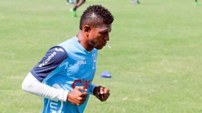 Carlo Costly trabajó por aparte en el entrenamiento del martes.