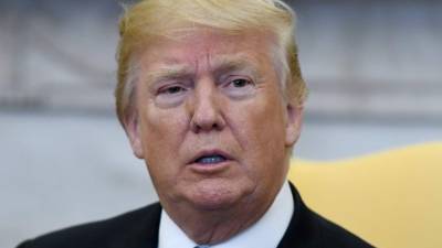 El magnate ha afrontado la renuncia de la mayor parte de sus asesores en su primer año de presidencia.//AFP.