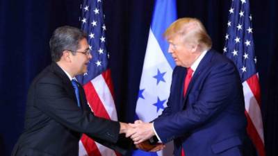 Juan Orlando Hernández, Presidente de Honduras, se reunió el pasado sábado con su homólogo de Estados Unidos, Donald Trump antes de la Sexta Cumbre del Consejo Israelí Americano (IAIC).
