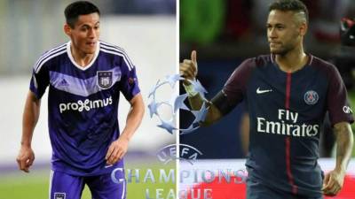 El hondureño Andy Nájar y su equipo Anderlecht se verán las caras contra el PSG de Neymar.