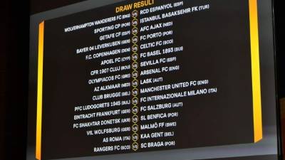 Así quedaron definidos los cruces de los dieciseisavos de final de la Europa League.
