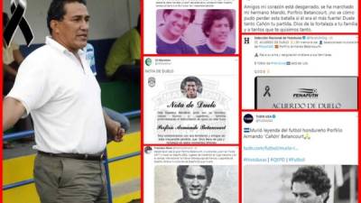 El fútbol hondureño está de luto por la muerte de Porfirio Armando Betancourt, exfutbolista que jugó con la Selección de Honduras en el Mundial de España 1982.