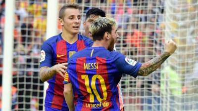 Messi explotó contra la afición del Valencia y lanzó este insulto: 'La concha de sus madres, hijos de p...'. Foto AFP