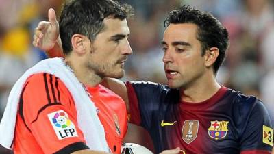 Iker Casillas y Xavi Hernández son muy amigos.