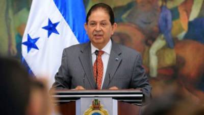 El ministro coordinador general del Gobierno hondureño, Jorge Ramón Hernández Alcerro.