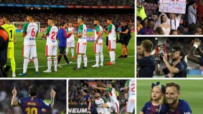 Las mejores imágenes que nos dejó la goleada del Barcelona 3-0 sobre el Alavés en el inicio de la Liga Española.
