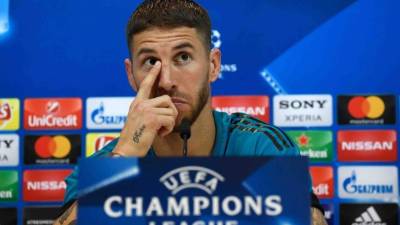 Sergio Ramos habló en conferencia de prensa de cara al duelo de este martes ante Bayern Múnich. FOTO AFP /GABRIEL BOUYS