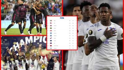 La Selección de Honduras ha subido en el ranking mundial de selecciones de la FIFA, en el que México y Estados Unidos están en el top 10.