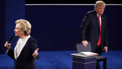 La candidata demócrata aprovechó el punto débil de Trump para sacar ventaja en el debate. Foto: AFP