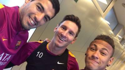 Los tres líderes en la ofensiva del FC Barcelona.