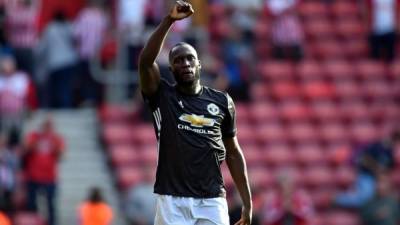 Romelu Lukaku le dio la victoria al Manchester United contra el Southampton. Foto AFP