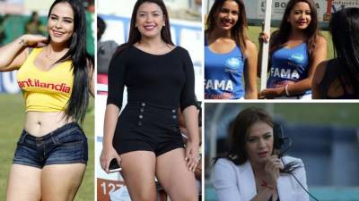 La jornada 15 de la Liga Nacional estuvo adornada por hermosas chicas en los estadios de Honduras.
