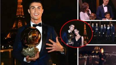 Estas son las mejores imágenes que nos dejó la entrega del Balón de Oro 2017 a Cristiano Ronaldo. Su familia, amigos, equipo y más.