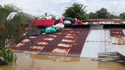 El huracán Iota dejó severas inundaciones en el norte de Nicaragua y Colombia./EFE.