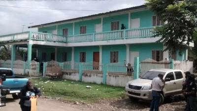 Apartamentos asegurados esta mañana en Tocoa, Colón.