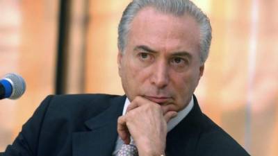 Michel Temer, presidente de Brasil.