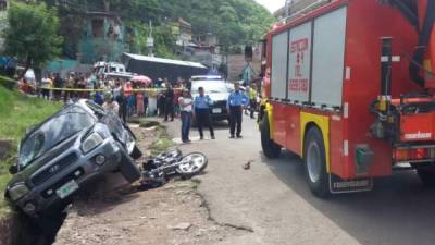 Según testigos del hecho, el accidente se produjo porque la camioneta marca Hyundai.