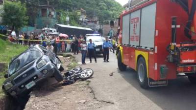 Según testigos del hecho, el accidente se produjo porque la camioneta marca Hyundai.