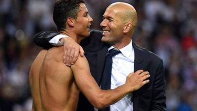 Cristiano Ronaldo dedicó palabras de elogios a Zidane.
