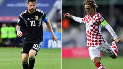 Messi es la gran amenaza de la Croacia de Modric. Foto AFP