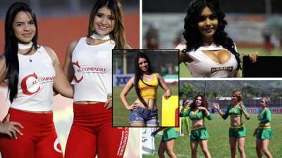La cuarta jornada del Torneo Apertura 2017-2018 fue adornada por hermosas y sexys chicas en los estadios del fútbol hondureño.