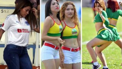 La jornada 11 del Torneo Clausura 2018 de la Liga Nacional fue adornada por bellas chicas en los estadios del fútbol hondureño y una belleza extranjera llamó la atención.