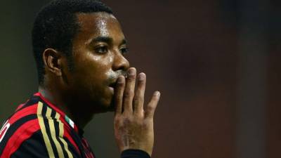 Robinho fue condenado a nueve años de prisión por violación en grupo. Foto AFP