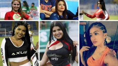 Ellas son las bellas chicas que engalanaron la octava jornada del Torneo Apertura 2018 de la Liga Nacional del fútbol hondureño.