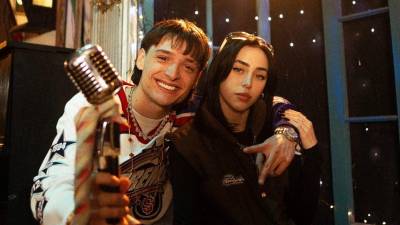 Peso Pluma y Nicki Nicole en una foto de archivo.