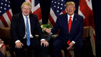 Trump y Johnson comparten una estrecha amistad y las mismas políticas nacionalistas./AFP.