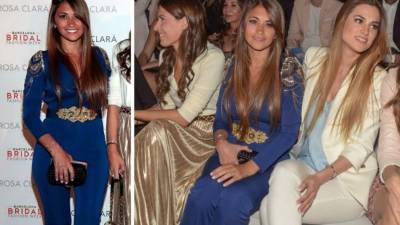 Antonella Roccuzzo, mujer de Lionel Messi, estuvo presente en un importante evento de Barcelona buscando el vestido ideal para la gran boda con el astro argentino.