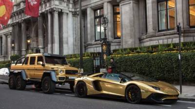 Uno de los autos del príncipe saudí en Londres.