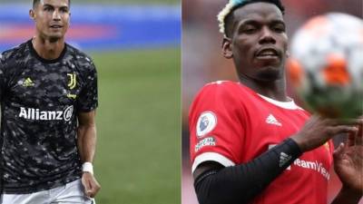 CR7 y Paul Pogba podrían llegar al PSG en el 2022-. Foto AFP.