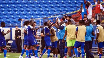 Haití logró su clasificación a los cuartos de final de la Copa Oro. Foto AFP