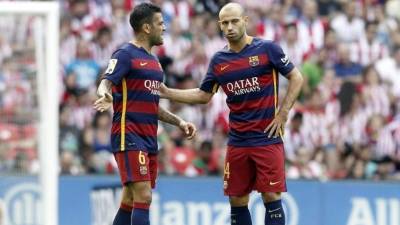 Dani Alves y Javier Mascherano estarían cerca de pasar a la Juventus.