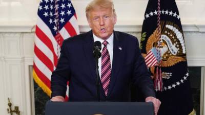 Trump enfrenta un nuevo escándalo que opaca su campaña por la reelección a la presidencia de EEUU./AFP.