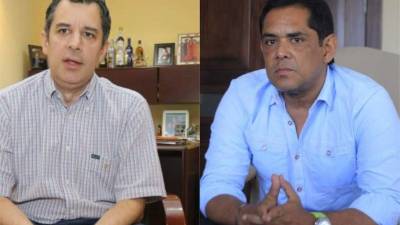 Rafael Villeda y Rolin Peña mostraron cordialidad al felicitarse mutuamente.