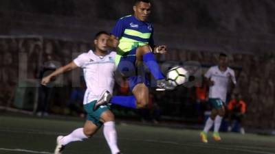 Julio de César 'Rambo' de León debutó con el Olancho FC en la Liga de Ascenso. Foto Juan Salgado
