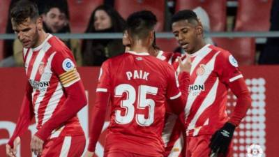 El delantero hondureño Antony Lozano acabó con su sequía sin anotar y este miércoles le marcó al Atlético de Madrid por la Copa del Rey. El juego finalizó empatado 1-1 en el estadio Montilivi.