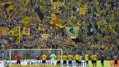 La hinchada del Dortmund es de las mejores.