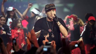 Eminem durante un show.