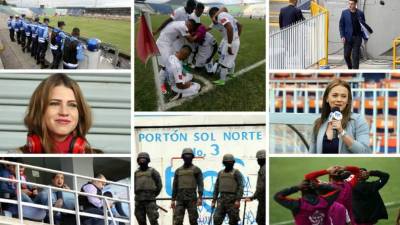 Las imágenes curiosas que nos dejó el primer partido de la semifinal entre Olimpia y Motagua en el estadio Nacional a puerta cerrada, así como acciones, goles y festejos.