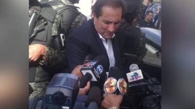 El exviceministro del Trabajo, Carlos Montes, al momento de ser trasladado a los juzgados.