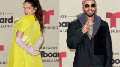 Rosalía y Rauw Alejandro en la reciente gala de los Premios Billboard.